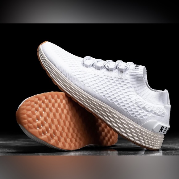 NOBULL Shoes - NOBULL WHITE IVORY KNIT RUNNER, size 7.5 women